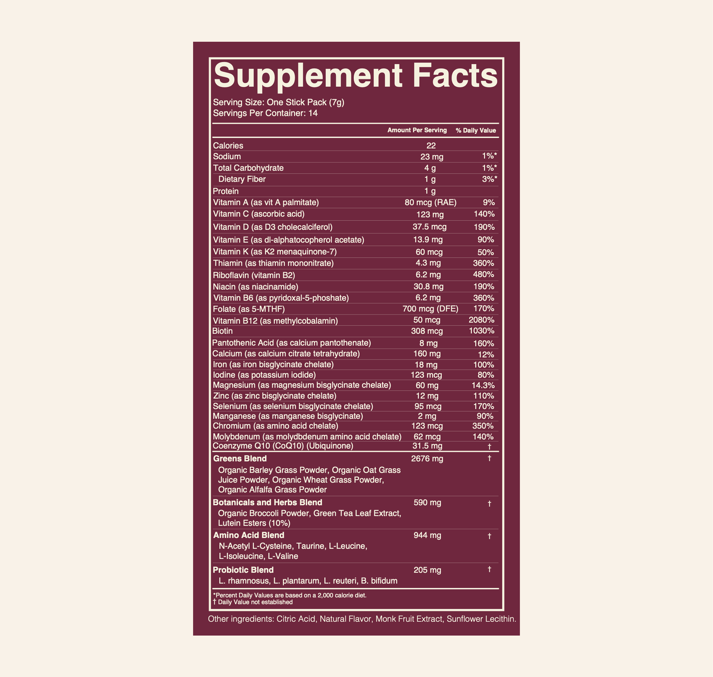 DailyBasis Cycle Routine Replenish supplement facts box detail view
